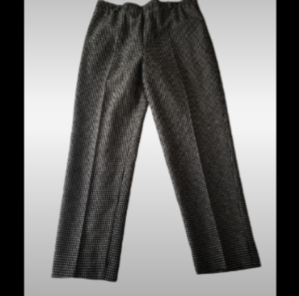 Alfred Dunner Black/W houndstooth trouser …